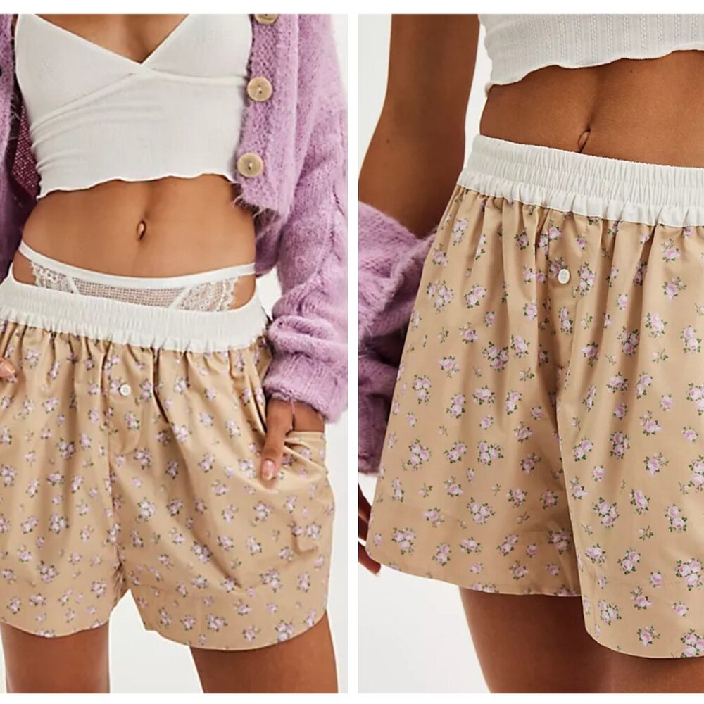 For Love & Lemons Tamren Boxer Shorts